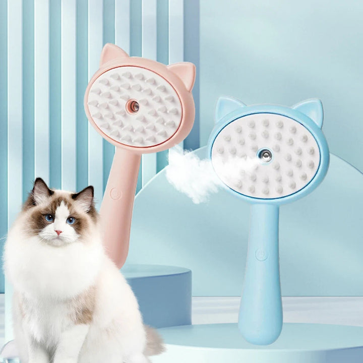 Transform Your Pet's Grooming Routine with the Hair Cleaning Brush With Mist Multifunctional Cat