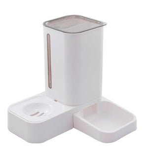 Keep Your Pets Hydrated with Our Automatic Water Storage Double Plastic Bowl