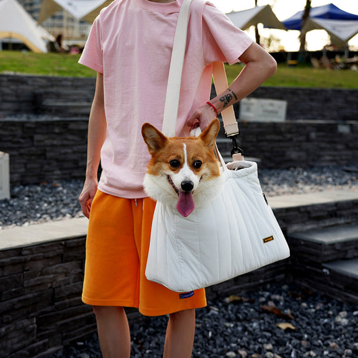 Discover the Ultimate Comfort for Your Pet with Our Portable Messenger Bag!