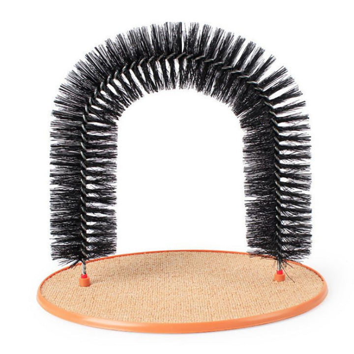 Elevate Your Cat's Grooming Experience with the 2-in-1 Cat Grooming Arch & Scratcher Toy