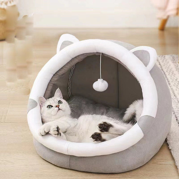 The Ultimate Comfort for Your Feline Friend: Pet Closed Cat Litter Kennel Bed