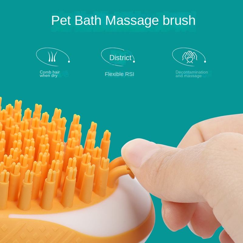 Dog Cat Bath Brush Massage Comb