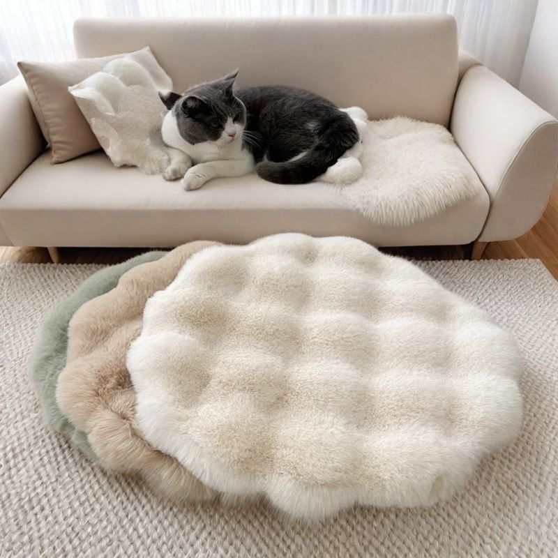 Plush Pet Round Autumn And Winter Warm Bed