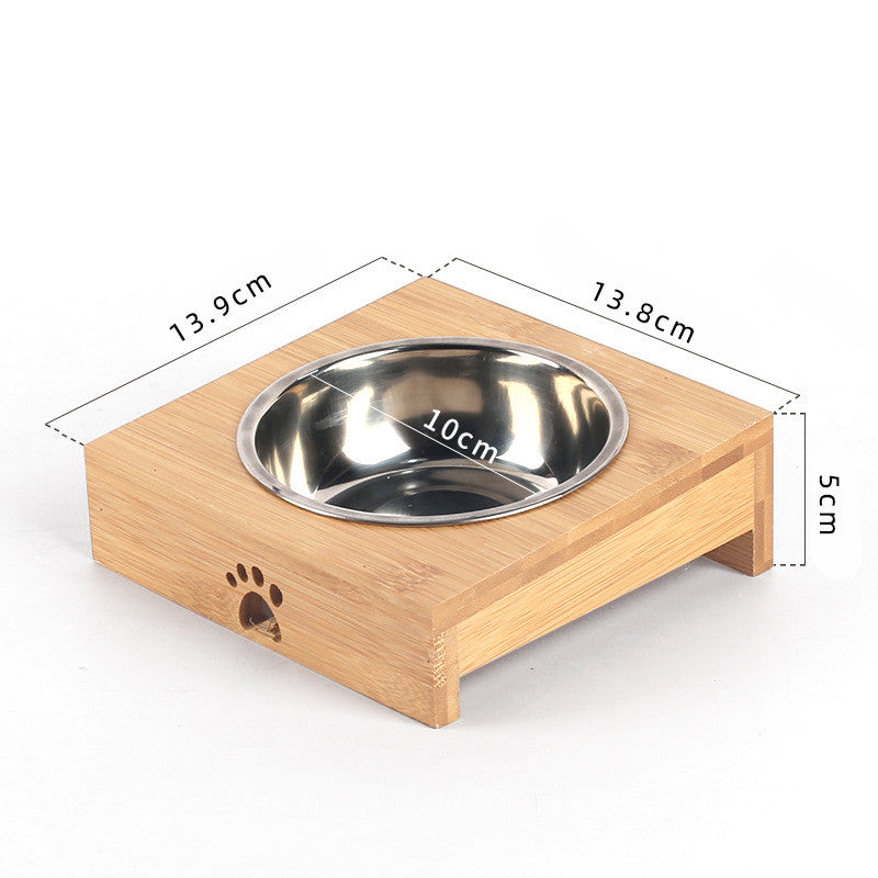 Pet Ceramic Bamboo Drinking Basin