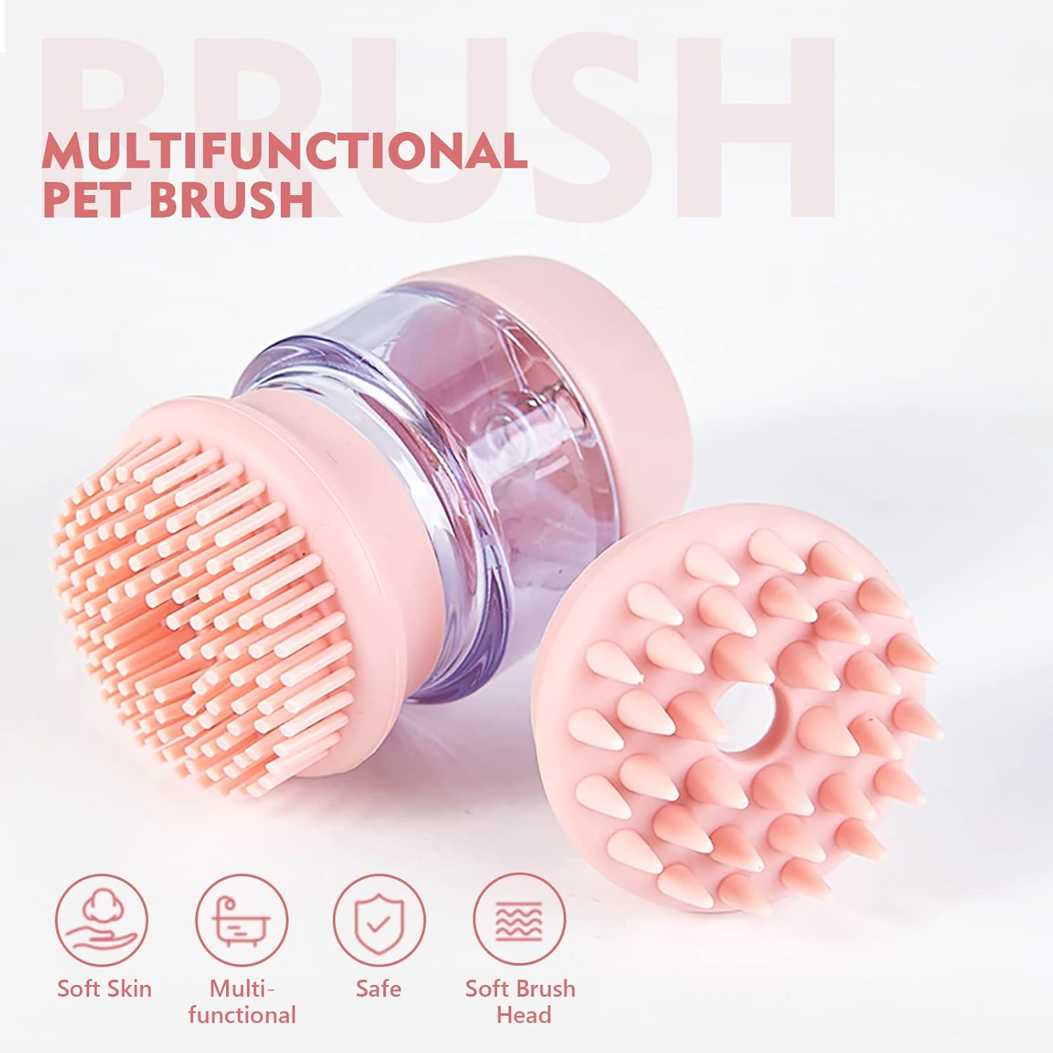 Cat Dog Pet Bath Brush Silicone Cat Dog