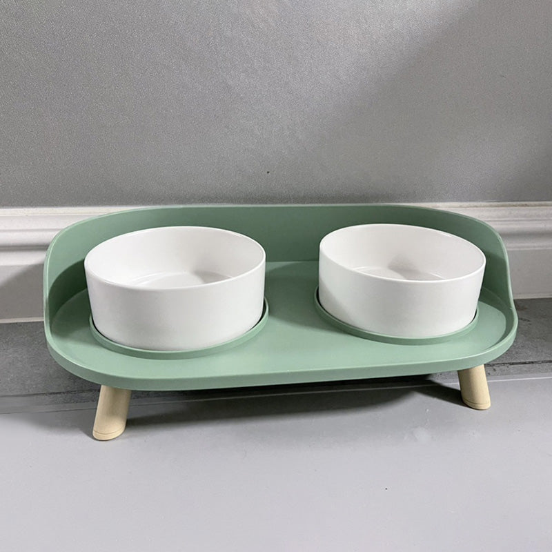 Ceramic Double Pet Feeding Bowl