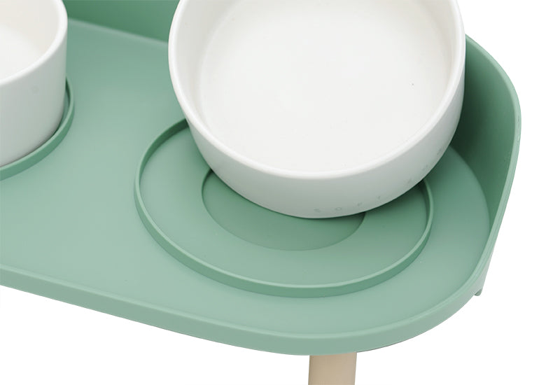 Ceramic Double Pet Feeding Bowl