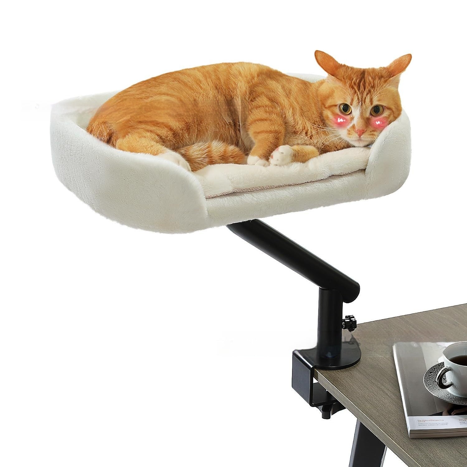Cat Bed With Rotating And Adjustable-height