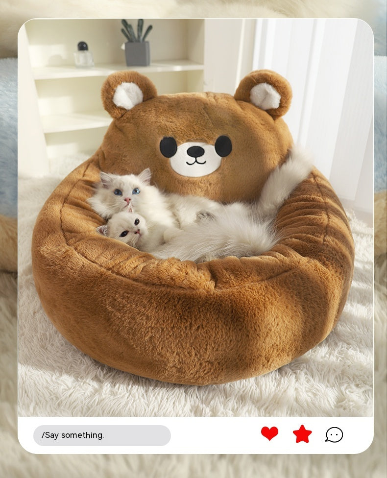 Winter Warm Deep Sleep Pet Bed