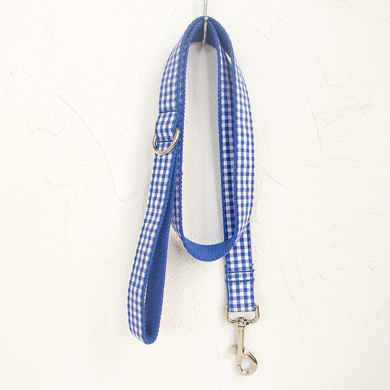 Delicious Plaid Adjustable Dog Collar Leash Set