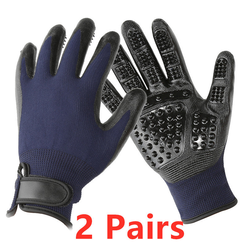 Pet Hair Grooming Glove Cats Soft Rubber