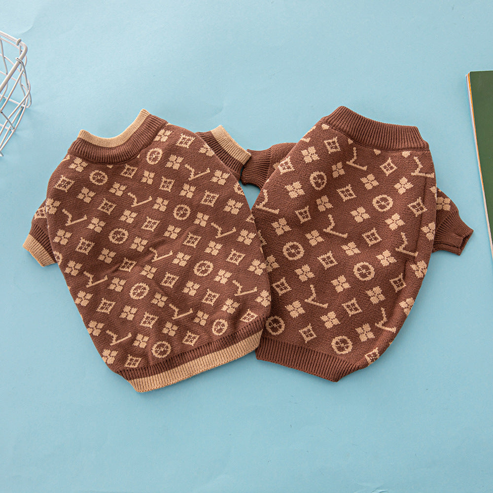 Pet Sweater Thick Warm Dog Clothes