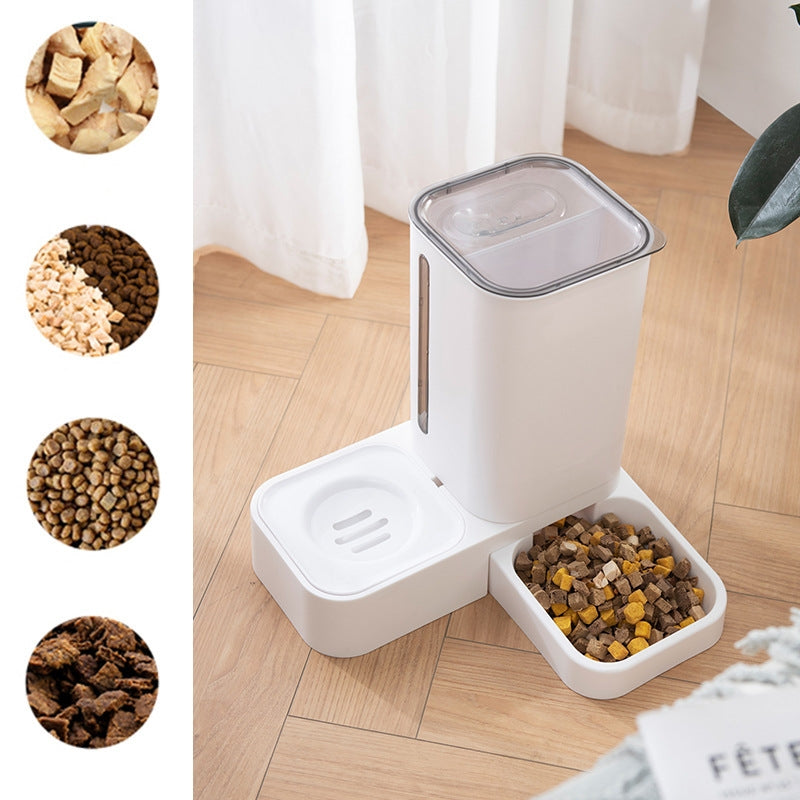 Pet Automatic Water Storage Double Plastic Bowl