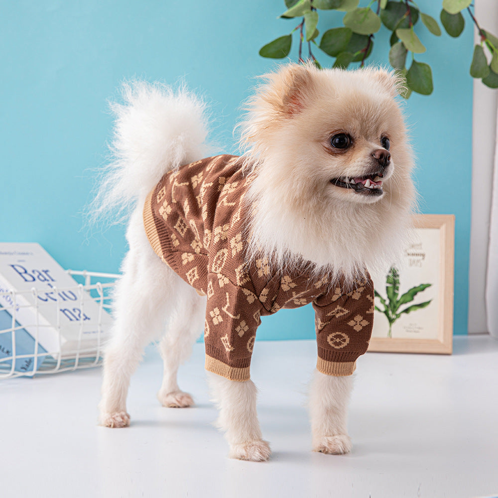 Pet Sweater Thick Warm Dog Clothes