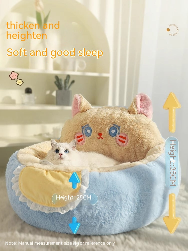 Winter Warm Deep Sleep Pet Bed