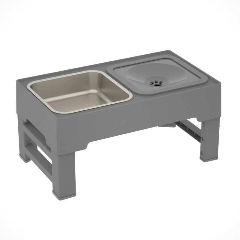 Stainless Stand Adjustable Pet Dish Bowl