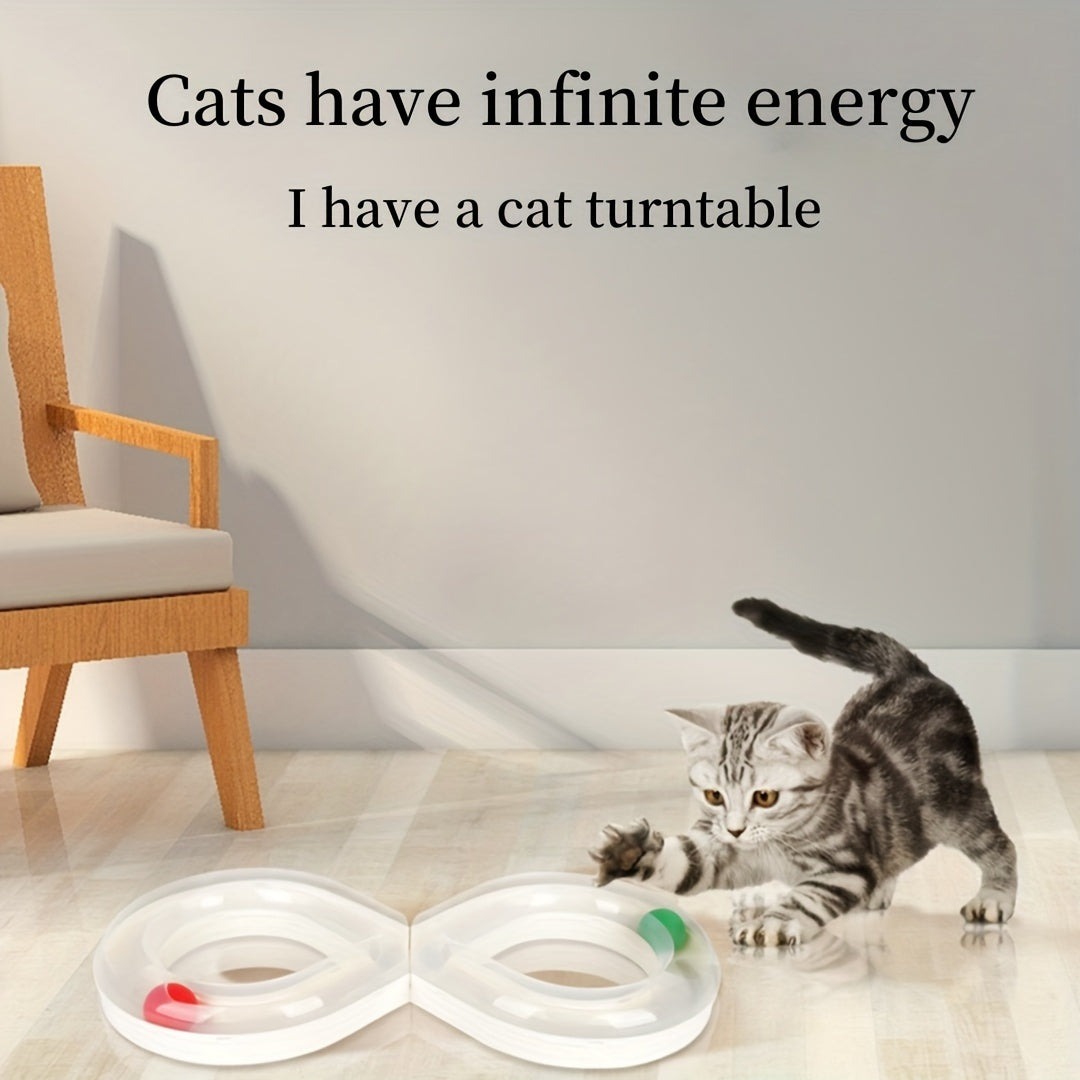Cat Turntable Track Ball Kitten Teasing Toy