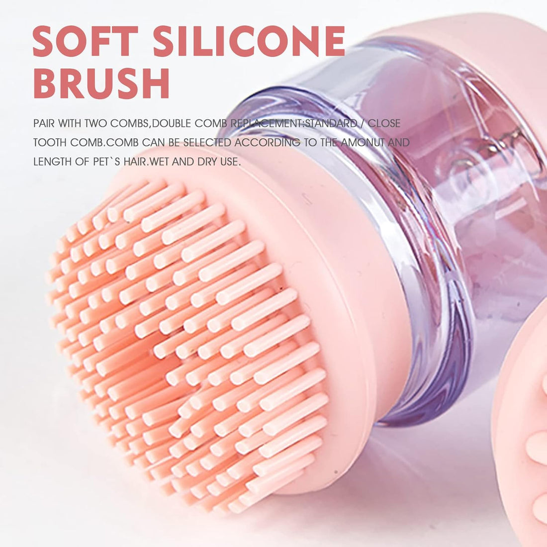 Cat Dog Pet Bath Brush Silicone Cat Dog