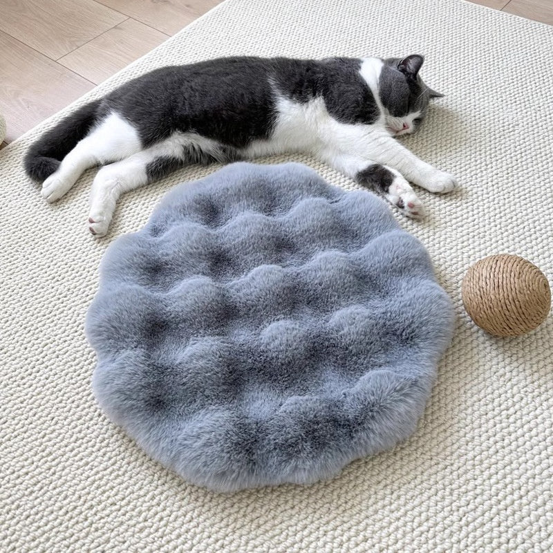 Plush Pet Round Autumn And Winter Warm Bed