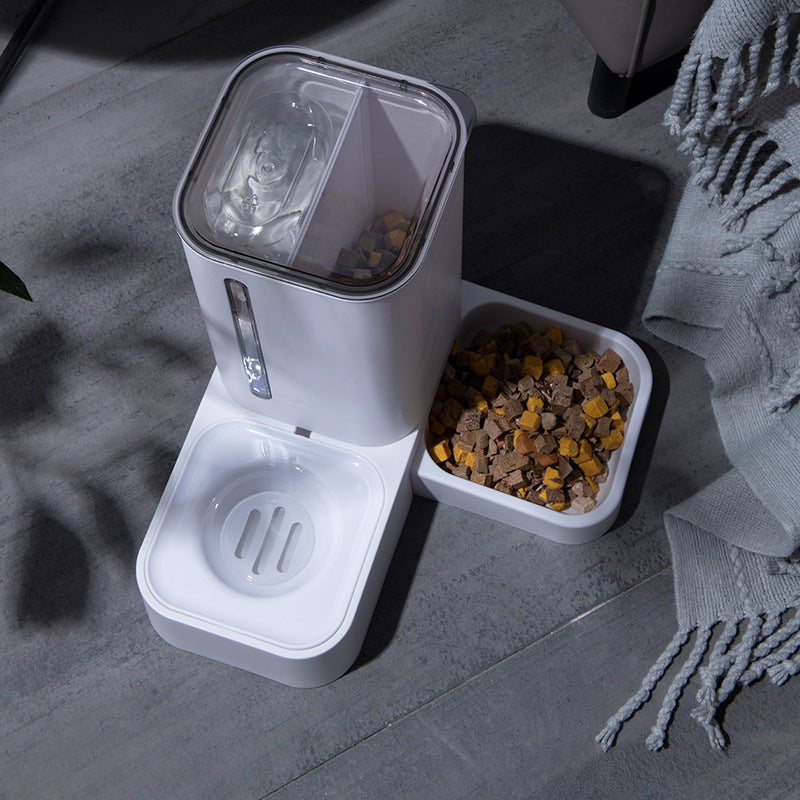 Pet Automatic Water Storage Double Plastic Bowl