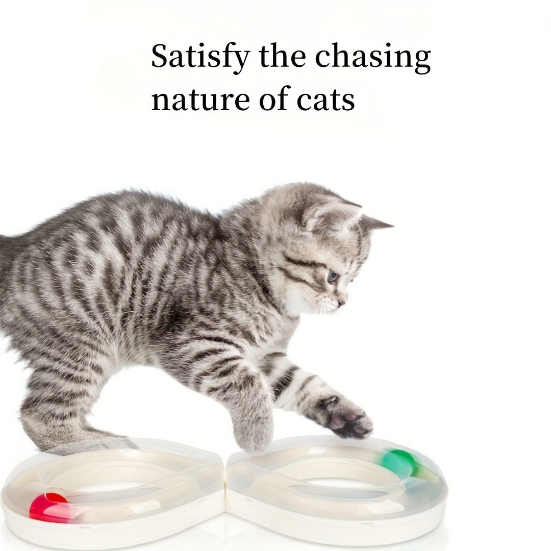 Cat Turntable Track Ball Kitten Teasing Toy