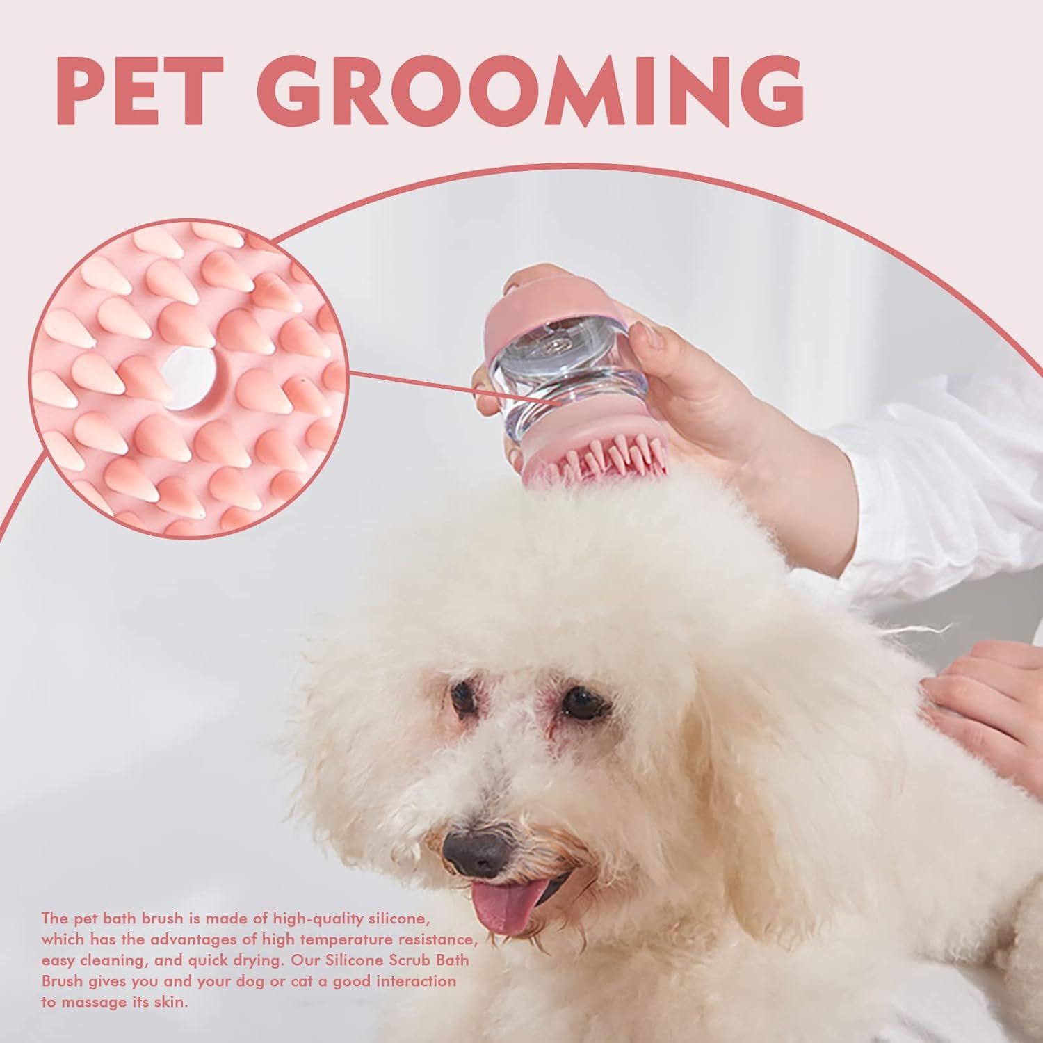 Cat Dog Pet Bath Brush Silicone Cat Dog