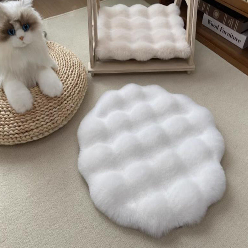 Plush Pet Round Autumn And Winter Warm Bed
