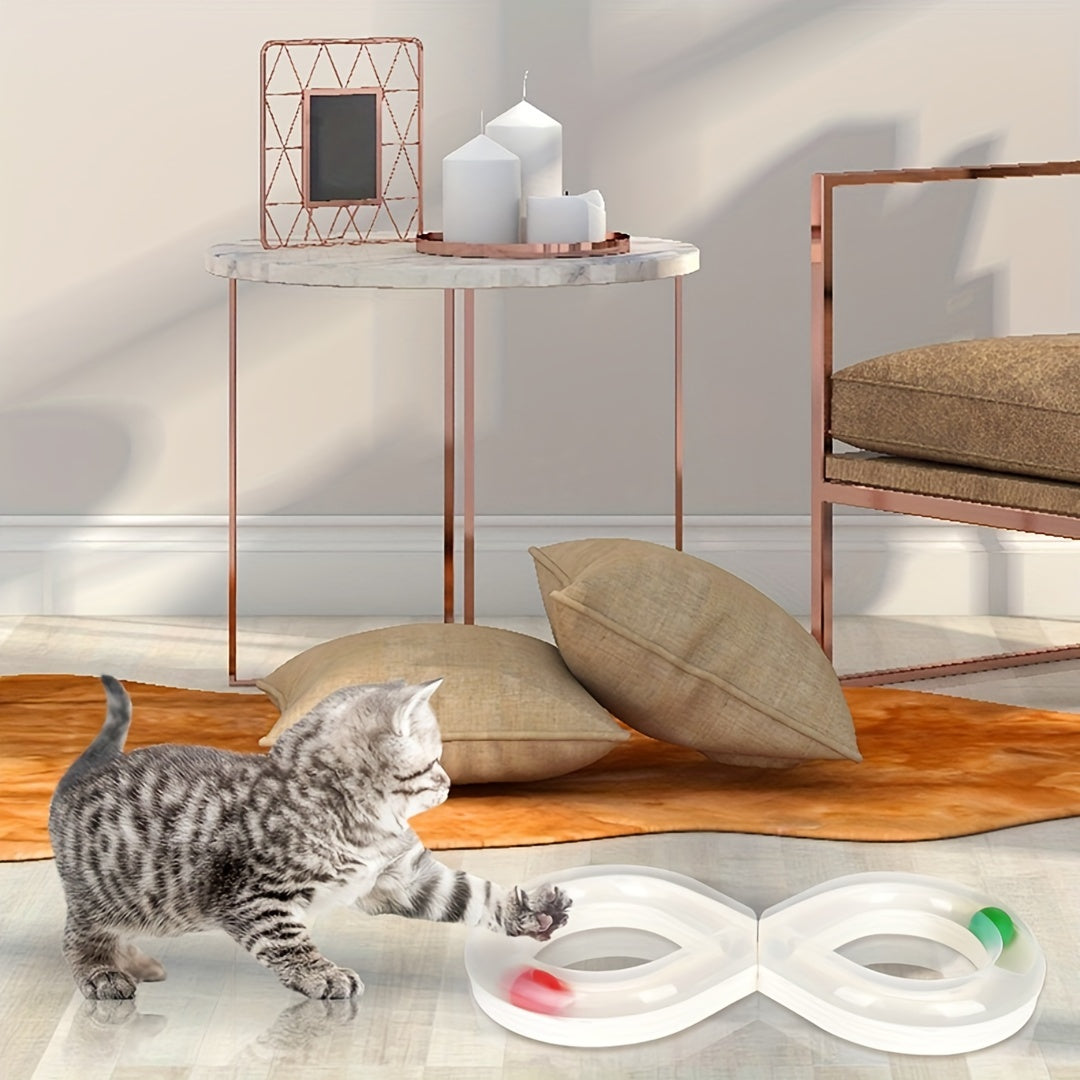 Cat Turntable Track Ball Kitten Teasing Toy