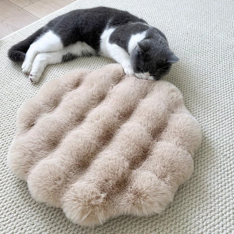 Plush Pet Round Autumn And Winter Warm Bed