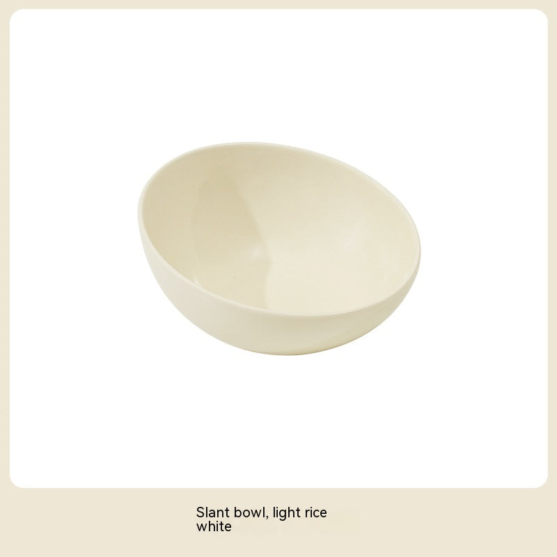 Ceramic Beveled Pet Cat Bowl