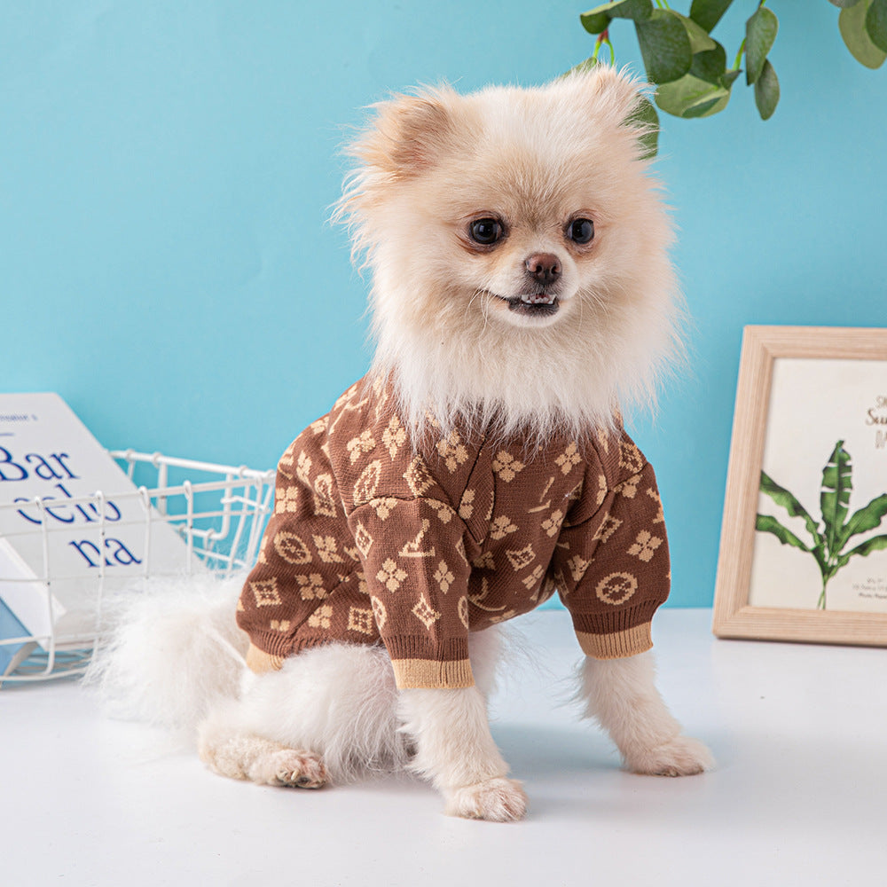 Pet Sweater Thick Warm Dog Clothes