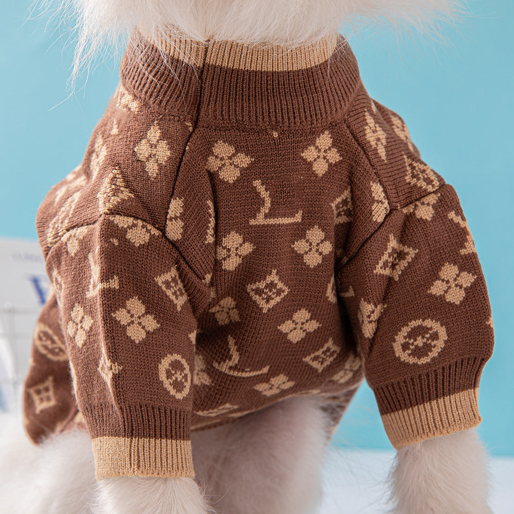 Pet Sweater Thick Warm Dog Clothes