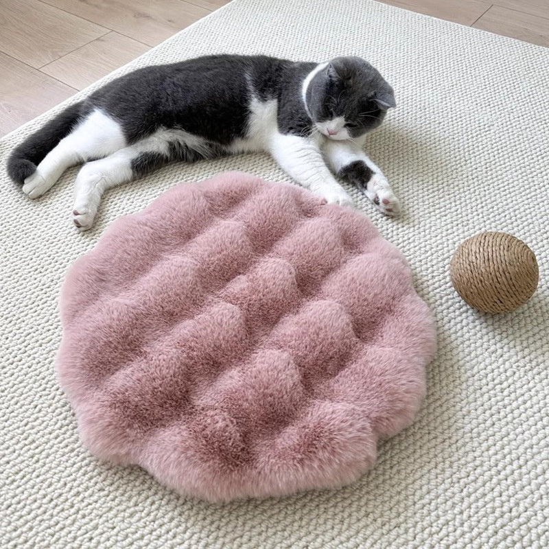 Plush Pet Round Autumn And Winter Warm Bed