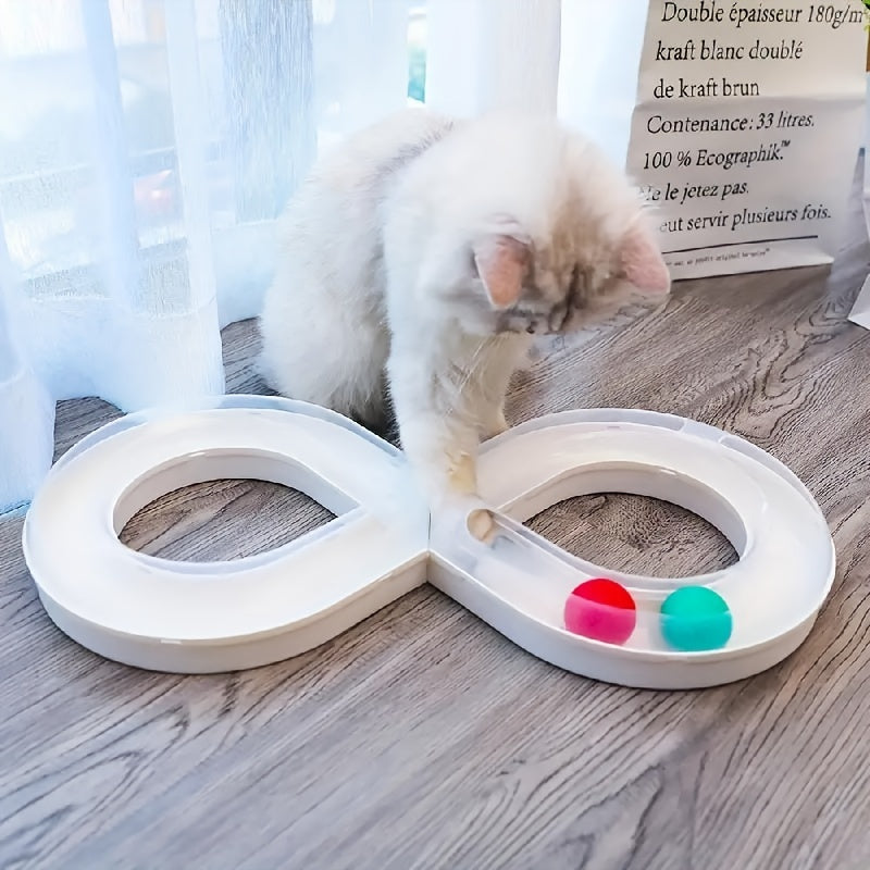 Cat Turntable Track Ball Kitten Teasing Toy