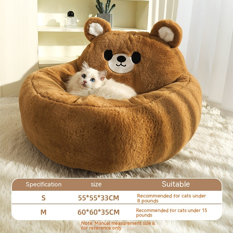 Winter Warm Deep Sleep Pet Bed