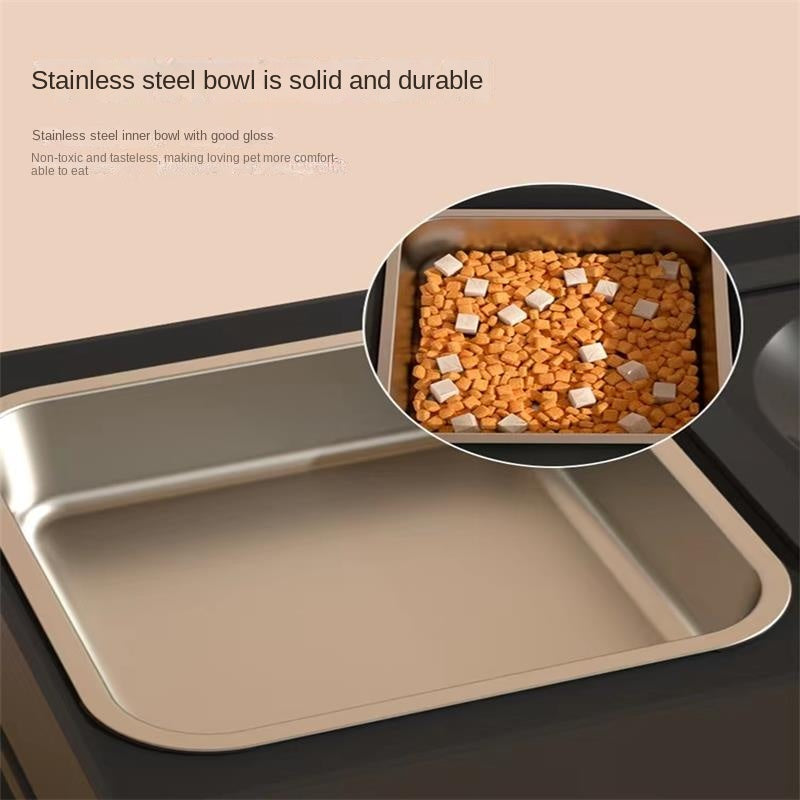 Stainless Stand Adjustable Pet Dish Bowl