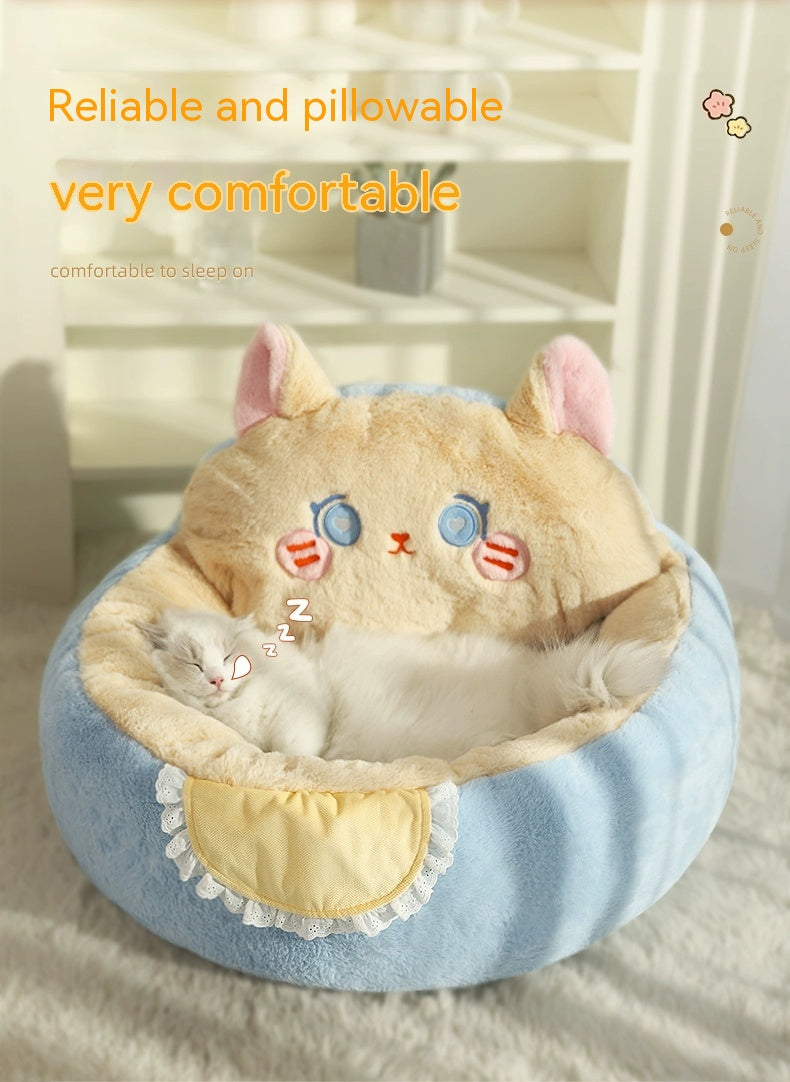 Winter Warm Deep Sleep Pet Bed