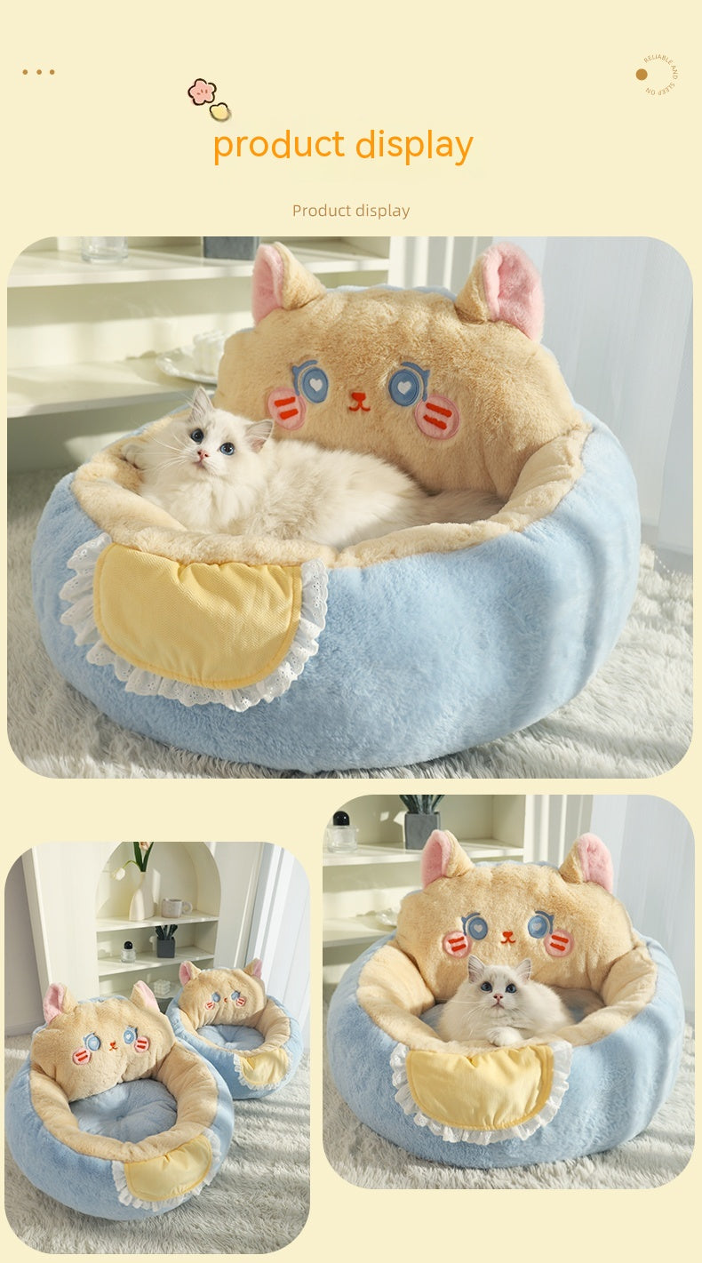 Winter Warm Deep Sleep Pet Bed