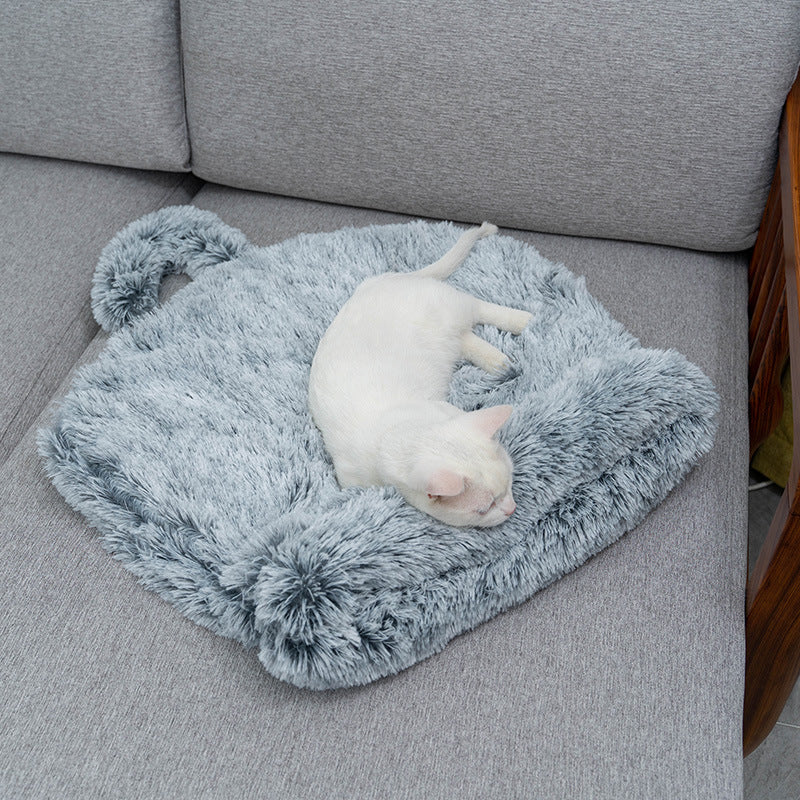 Plush Round Cat Sleeping Bag Pet Nest