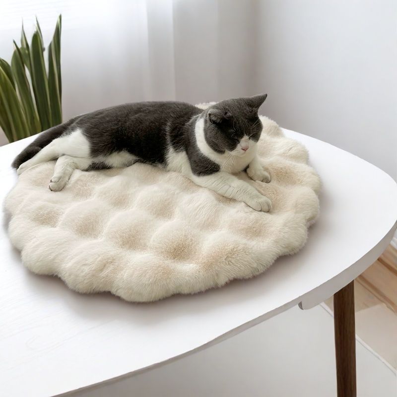 Plush Pet Round Autumn And Winter Warm Bed
