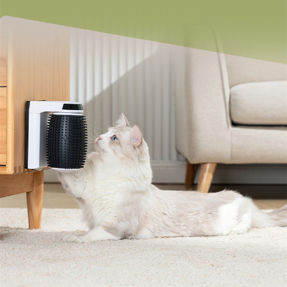 Automatic Cat Self Groomer Wall Corner Brushes